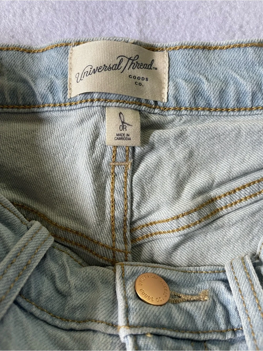 Universal Thread Light Blue Distressed Jean Shorts